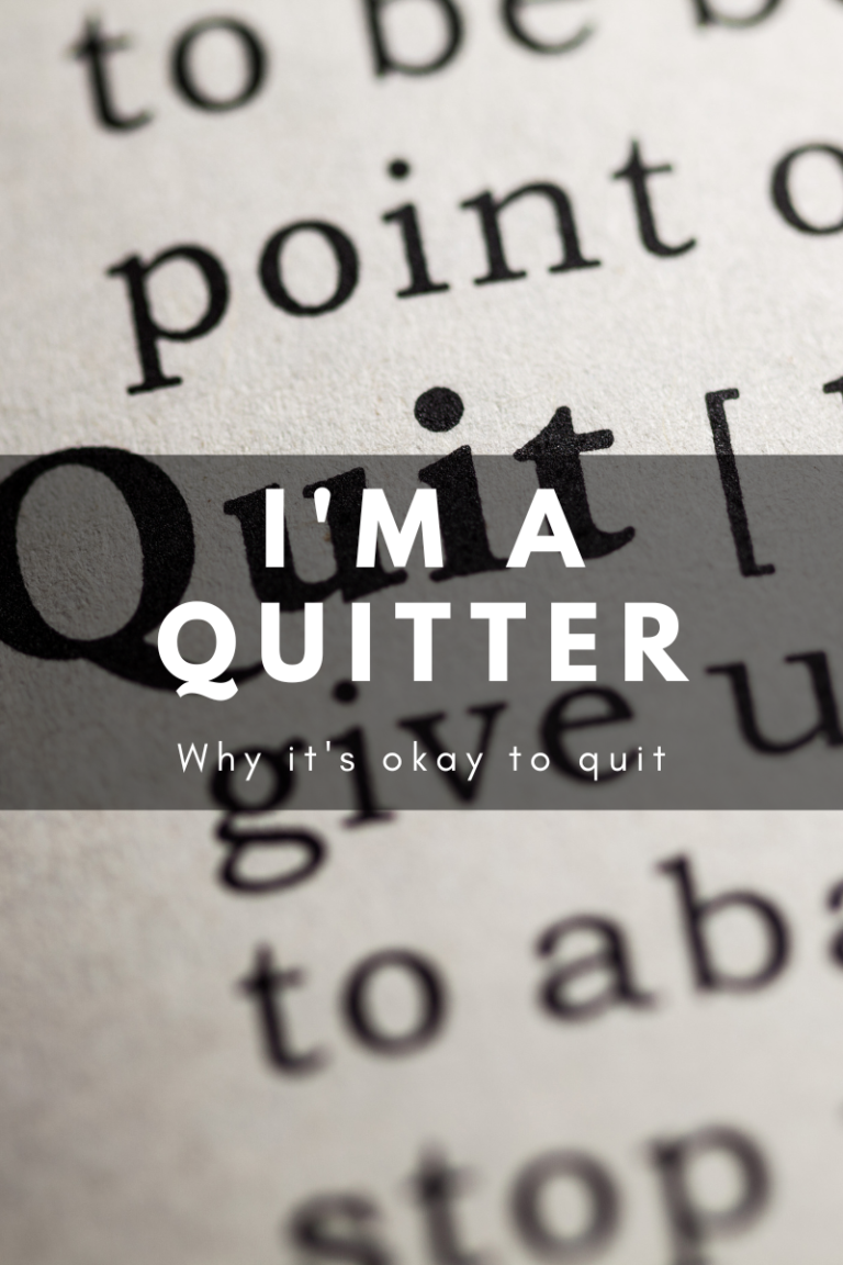 I'm A Quitter | Sarah Wyland